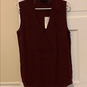 Sleeveless Silk Theory Blouse